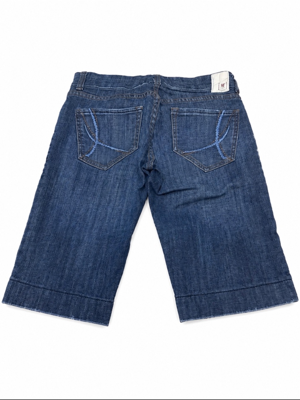 !it jeans Women's Mid-Length Denim Bermuda Shorts — Dark Blue - Picture 3 of 9